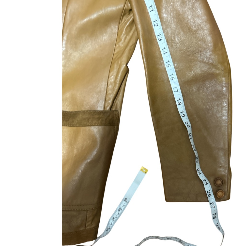 Vintage 70’s Leather Western Ranch Blazer Jacket Mens 40R Medium Marlboro Style - Picture 16 of 16